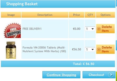 acquisto basket - carrello della spesa